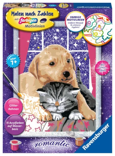 Ravensburger® Malen nach Zahlen – Flauschige Freunde