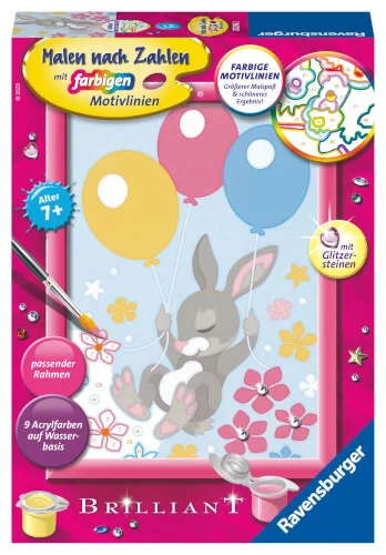 Ravensburger® Malen nach Zahlen – Fliegendes Häschen