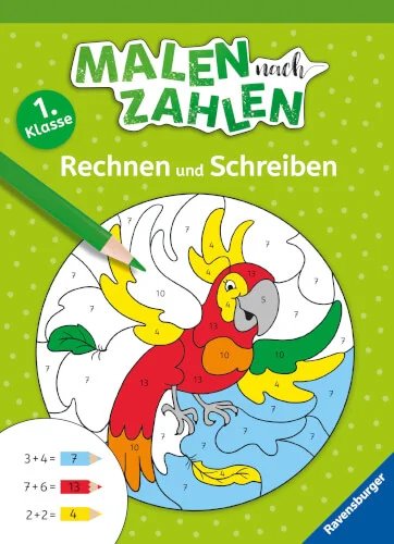 Ravensburger® Malen nach Zahlen – Rechnen und Schreiben, 1. Klasse