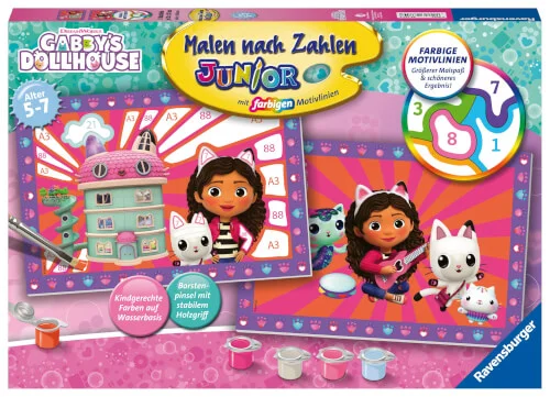 Ravensburger® Malen nach Zahlen Junior – Gabby’s Dollhouse
