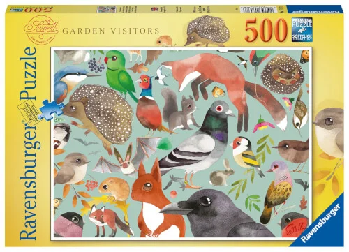 Ravensburger® Puzzle – Garden Visitors, 500 Teile