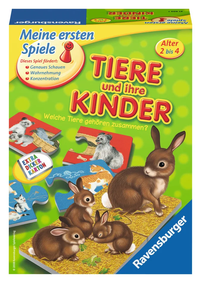 Ravensburger® Spiele – Tiere und ihre Kinder