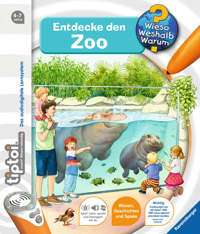Ravensburger® tiptoi® Wieso? Weshalb? Warum? – Entdecke den Zoo