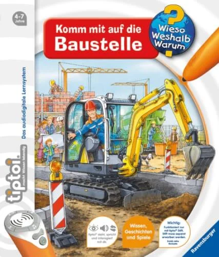 Ravensburger® tiptoi® Wieso? Weshalb? Warum? – Komm mit auf die Baustelle