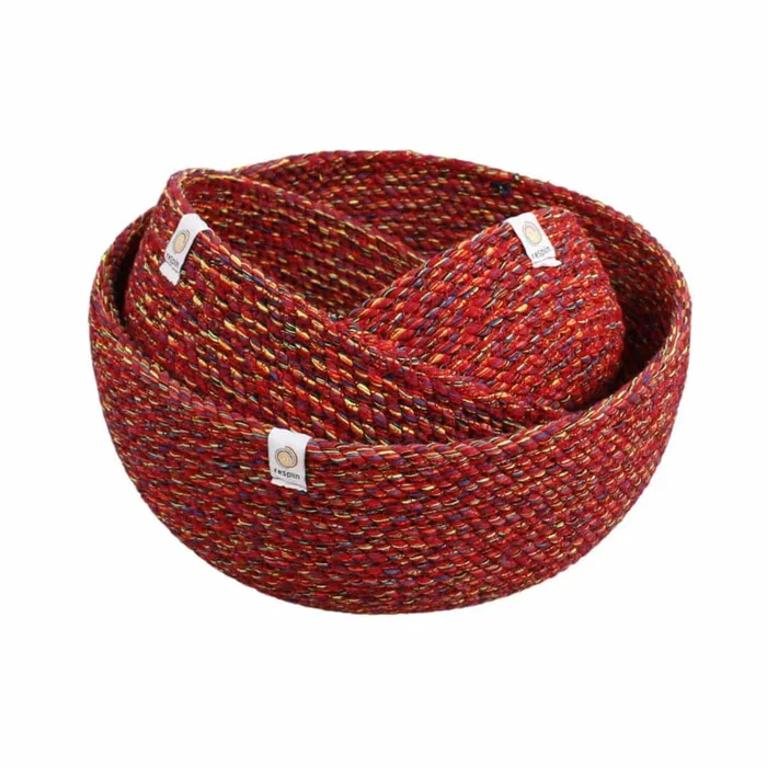 Respiin Schüssel-Set aus recycelter Baumwolle Mehrfarbig