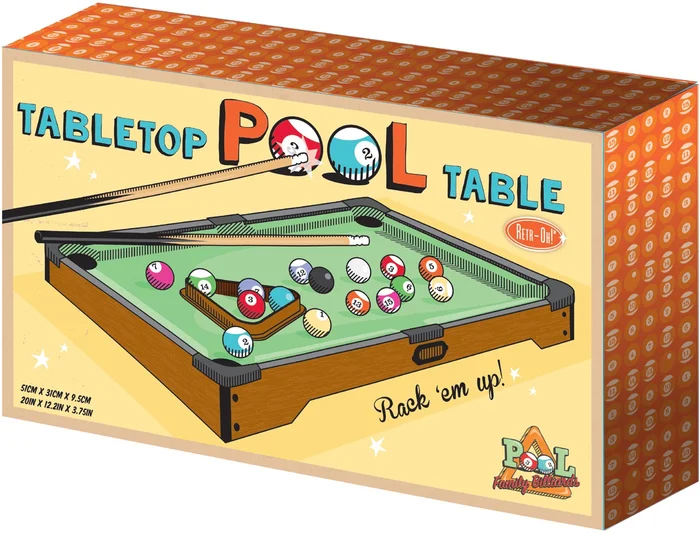 Retr-Oh Mini-Spiel / Spiel Pooltisch / Billardtisch für Erwachsene und Kinder