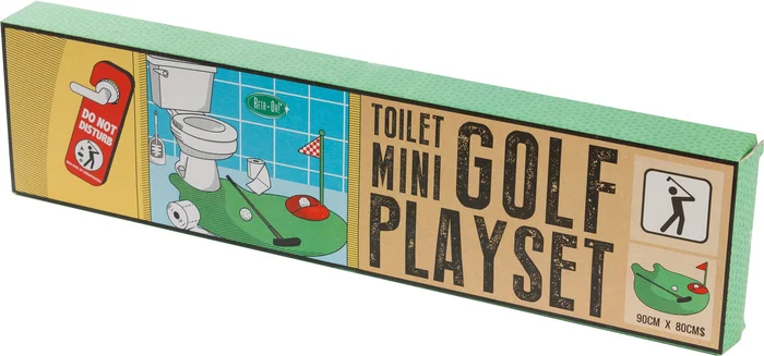Retr-Oh Minigolf/Toilettengolfspiel für Kinder und Erwachsene