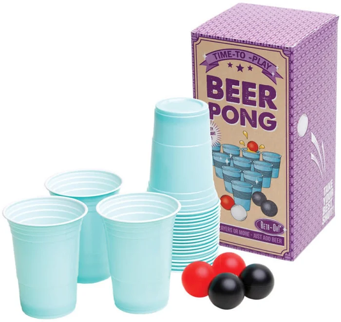 Retr-Oh Trinkspiel Beerpong – Bierpong-Set