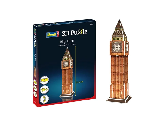 Revell 3D Puzzle Mini – Big Ben, 13 Teile