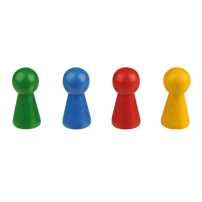 Riesenholzspielkegel – in 4 verschiedenen Farben bei Wiemann-Lehrmittel