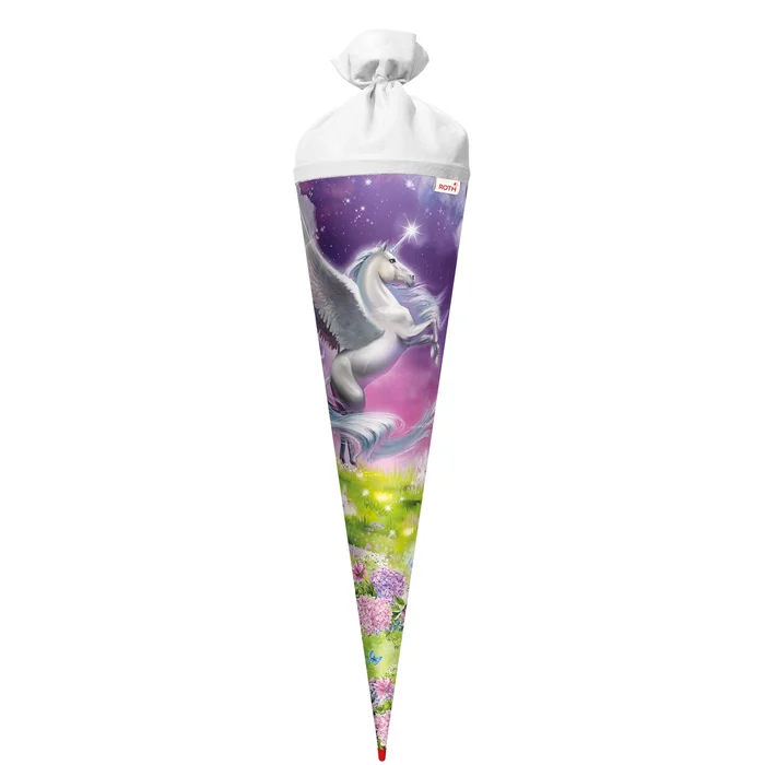 Roth Motiv-Schultüte Magic Pegasus, 70cm, rund, Filzverschluss