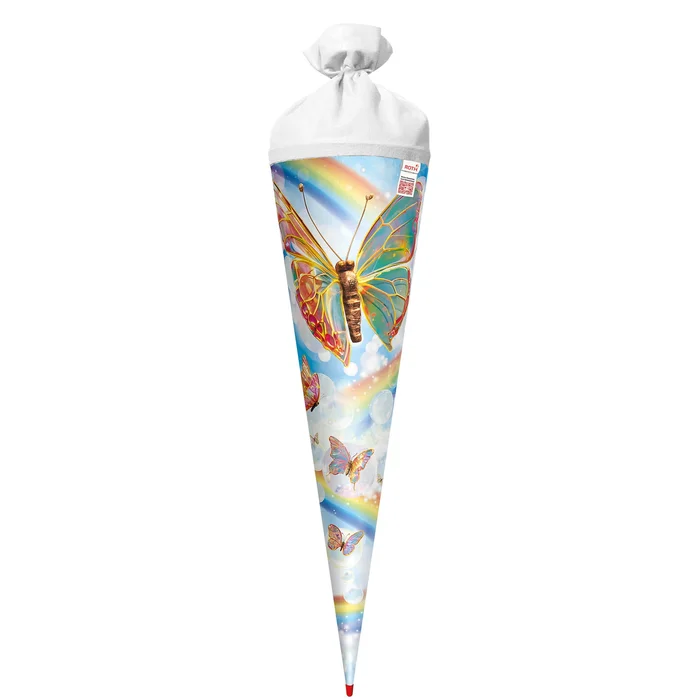 Roth Motiv-Schultüte, Rainbow Butterfly, 70 cm