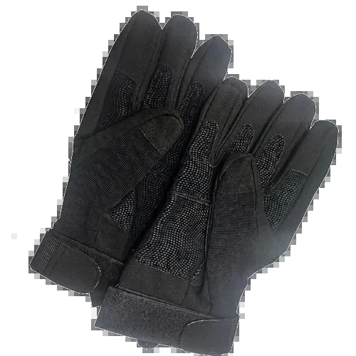 Schwarze Handschuhe in voller Länge – Schwarz