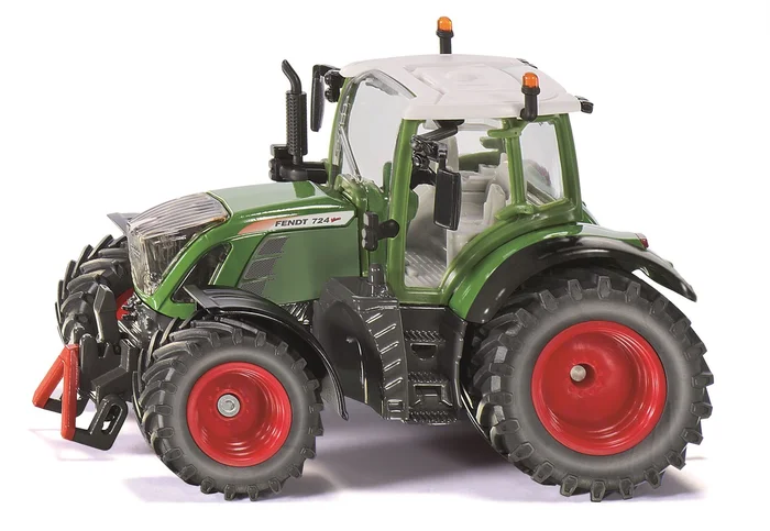 SIKU 3285, Fendt 724 Vario Traktor, 1:32, Metall/Kunststoff, Grün, Achsschenkellenkung und Kupplung