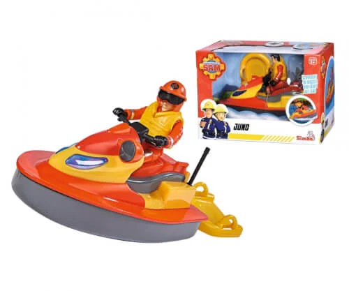 SIMBA Toys – Feuerwehrmann Sam Juno, Jet Ski mit Figur