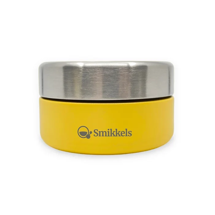 Smikkels – Obsttablett aus Edelstahl 280 ml – Gelb