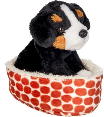 Spiegelburg Plüsch Berner Sennenhund Bruno im Korb