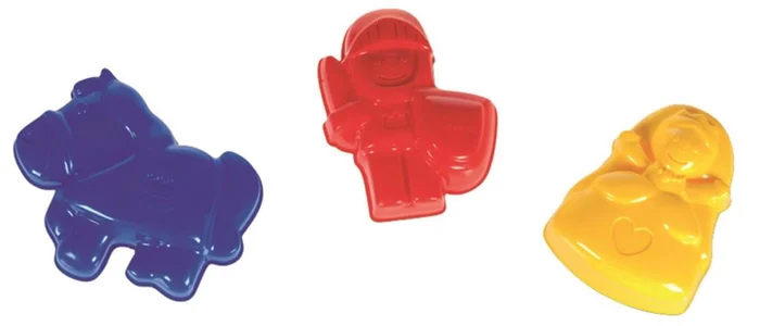 Spielstabil Sandförmchen-Set Burgbewohner 3-teilig