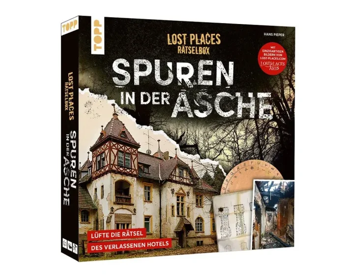 Spuren in der Asche – Lost Places Rätselbox, deutsch Keine Steuern