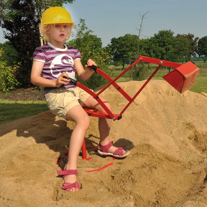 Stabiler Sitzbagger für den Sandkasten