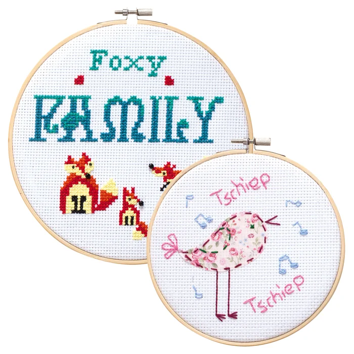 Stickrahmen inkl. Stoff zum Sticken