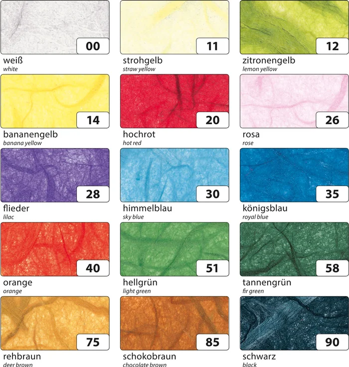 Strohseide Faserseide 47x64cm 10 Bogen