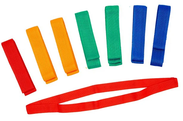 Team-Bänder (10er-Pack) Rot – 120cm