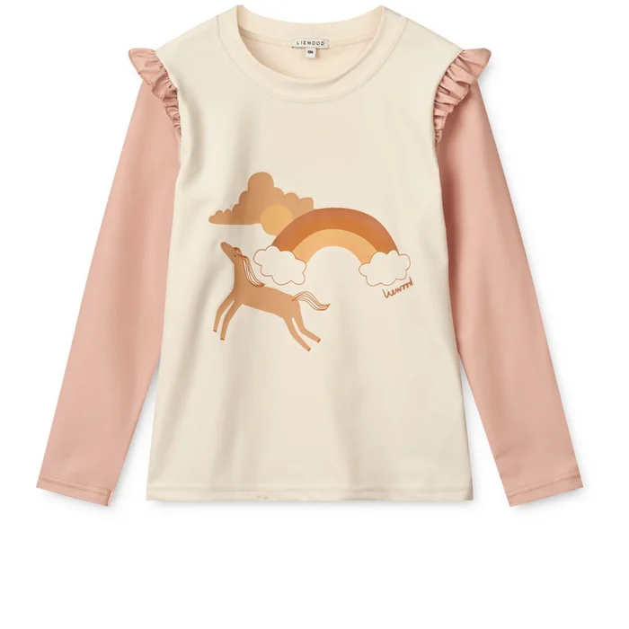 Tenley Badeshirt mit Aufdruck Pale tuscany / Ecru