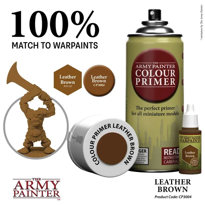 The Army Painter – Colour Primer – Leather Brown Grundierung