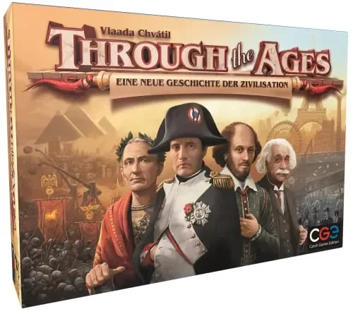 Through The Ages: Eine neue Geschichte der Zivilisation | Czech Games Edition | Deutsch | Strategiespiel | Für 2-4 Personen | ab 14 Jahren | Heidelberger Spieleverlag