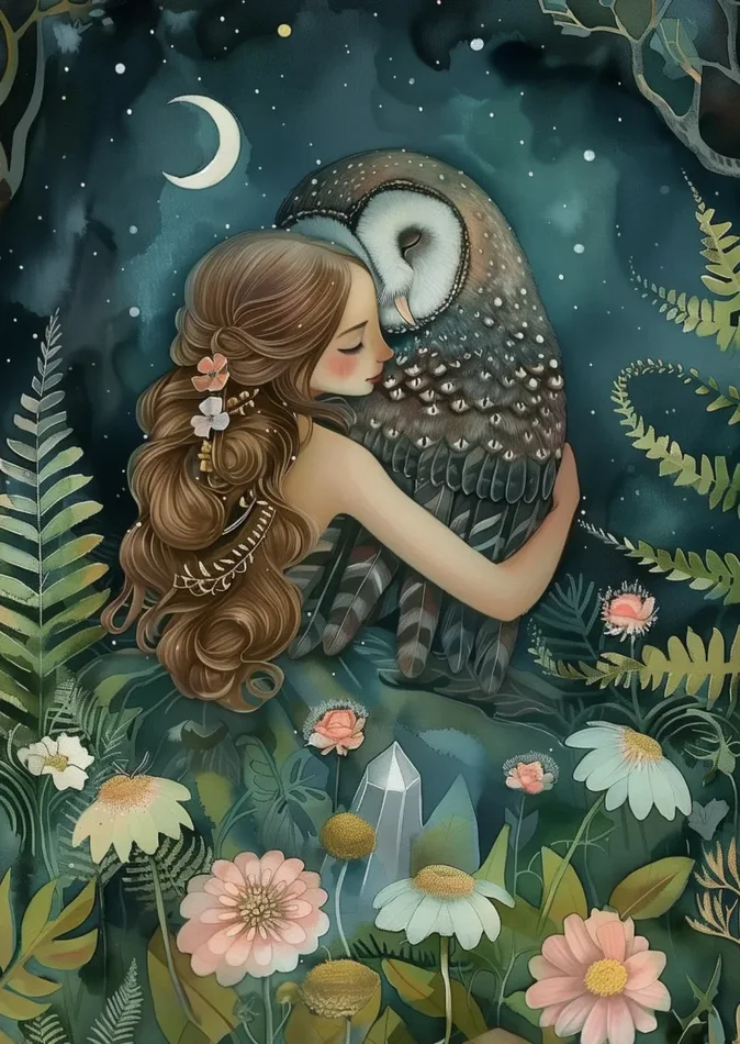 Tiere umarmen: Große Eule