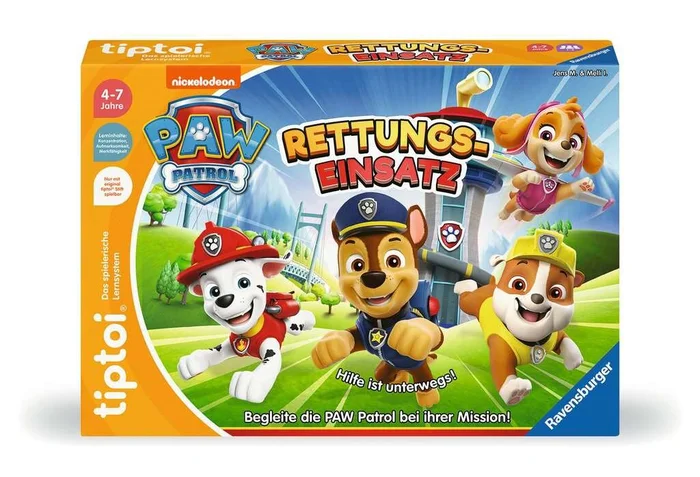 tiptoi® PAW Patrol Rettungseinsatz – Kinderspiel ab 4 Jahren