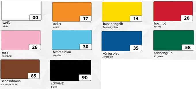 Tonkarton 220g/m², 100 Bogen MIX