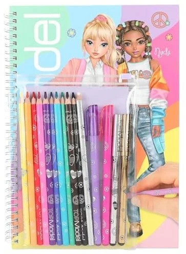 TOPModel kleurboek met kleurpotloden