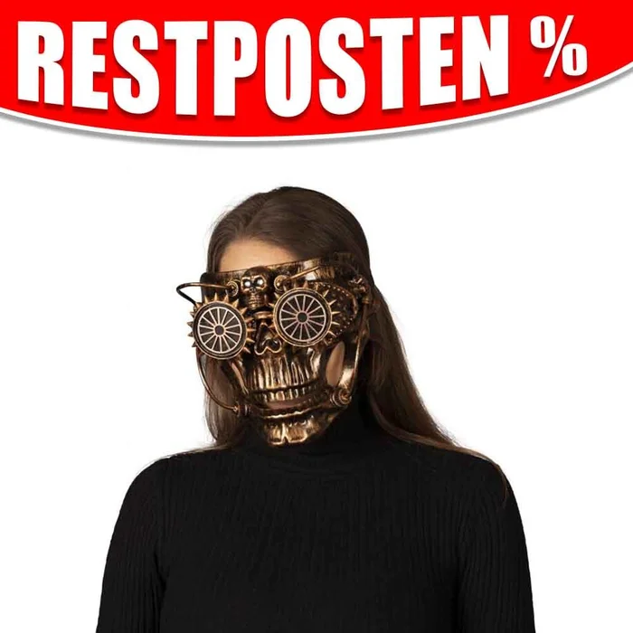 Totenkopfmaske im Steampunk-Style