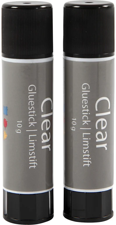 Transparante Lijmstift, 2st.