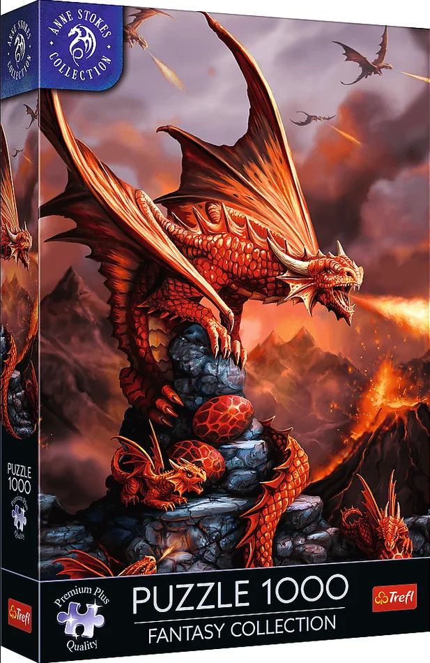 Trefl Trefl 1000 Premium Plus – Fantasy Collection by Anne Stokes: Fire Dragon_FSC Mix 70%