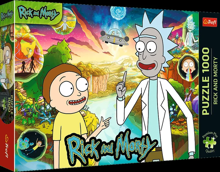 Trefl Trefl 1000 Premium Plus – Rick and Morty / Warner Rick and Morty_FSC Mix 70%