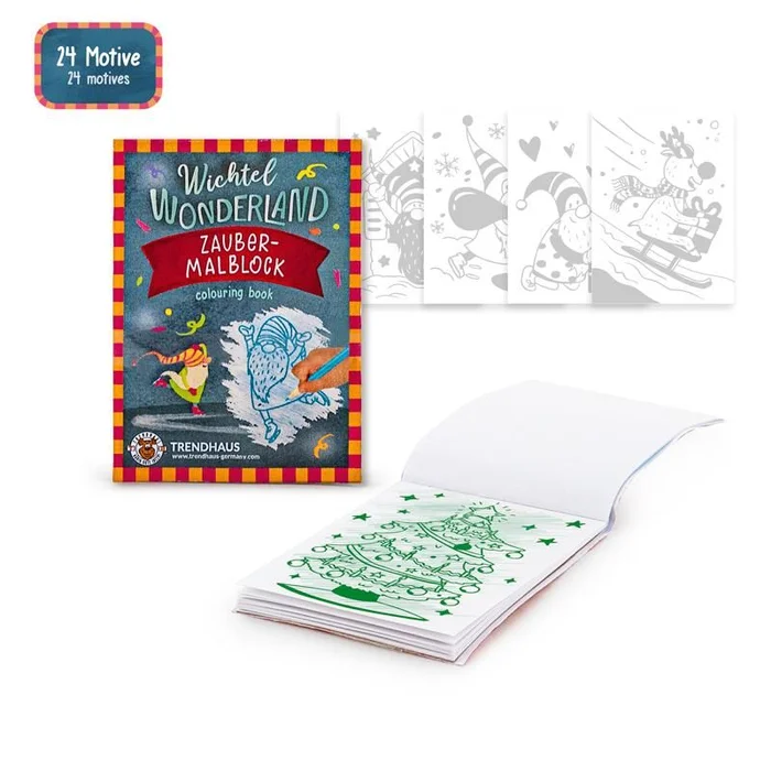Trendhaus Zauber-Malblock -Wichtel Wonderland