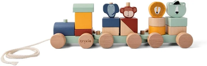Trixie Holzeisenbahn mit Tieren