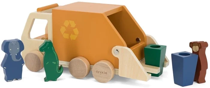 Trixie Houten Dieren Vuilniswagen