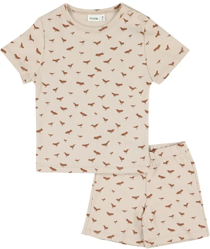 Trixie Pyjama zweiteilig kurz – 92 – 2J – Babbling Birds