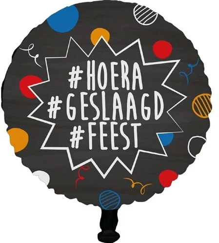 Twisk Folieballon Geslaagd 45 cm 439002