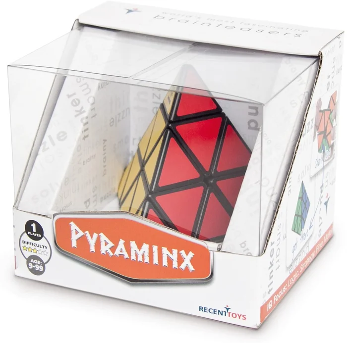 Unbekannt RTPY 501256 – Geduldspiel Pyraminx 3D-Puzzle in attraktiver Geschenkverpackung ab 7 Jahren