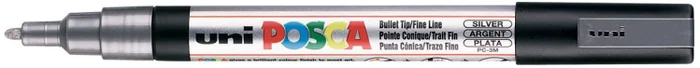 Uni Posca Uni Posca Verfmarker 3M Zilver