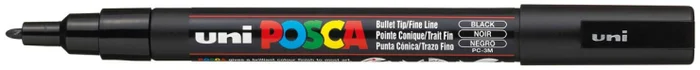 Uni Posca Uni Posca Verfmarker 3M Zwart