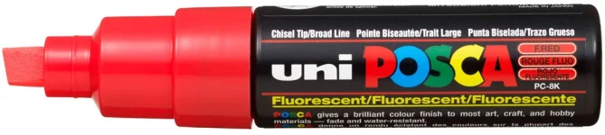 Uni Posca Uni Posca Verfmarker 8K Neon Rood