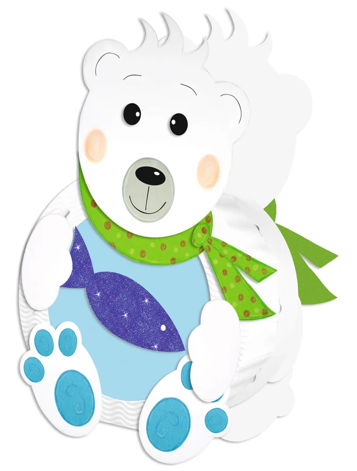 URSUS Laternen-Bastelset 20 Eisbär