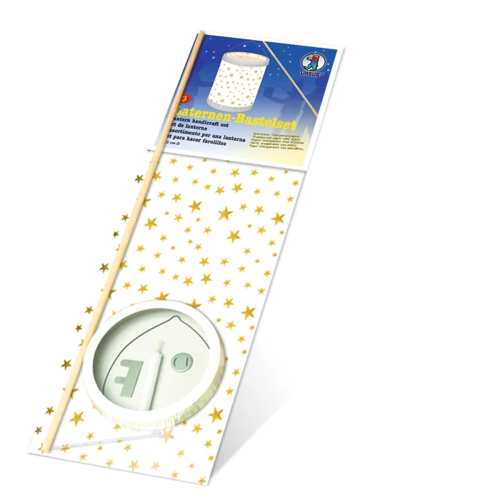 URSUS Laternen-Bastelset 3 Sternchentransparentpapier