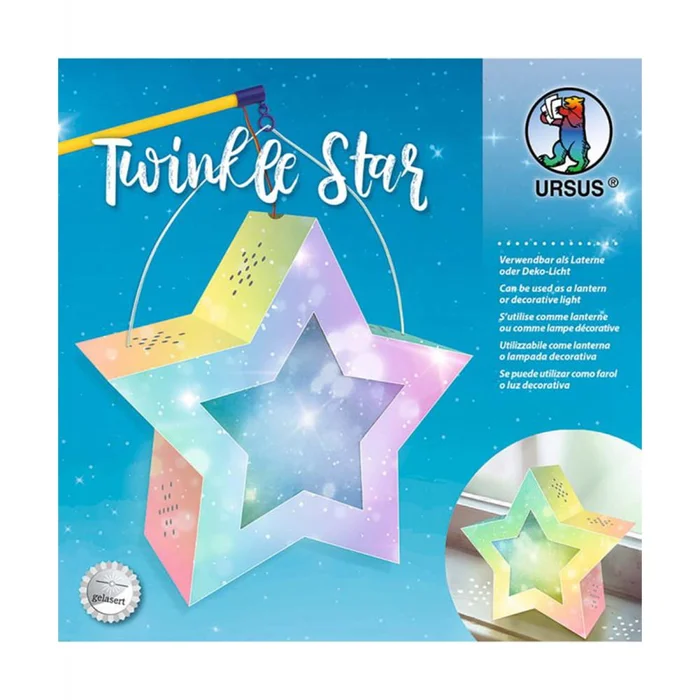 URSUS Laternen-Bastelset Twinkle Star, Feenstaub